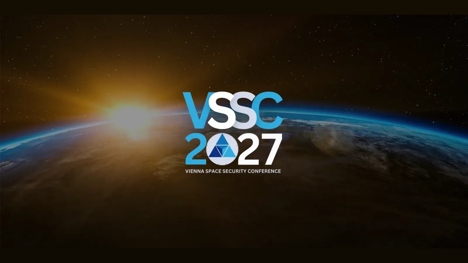 VSSC 2027 - Vienna Space Security Conference, Erdkugel vor Sonnenaufgang