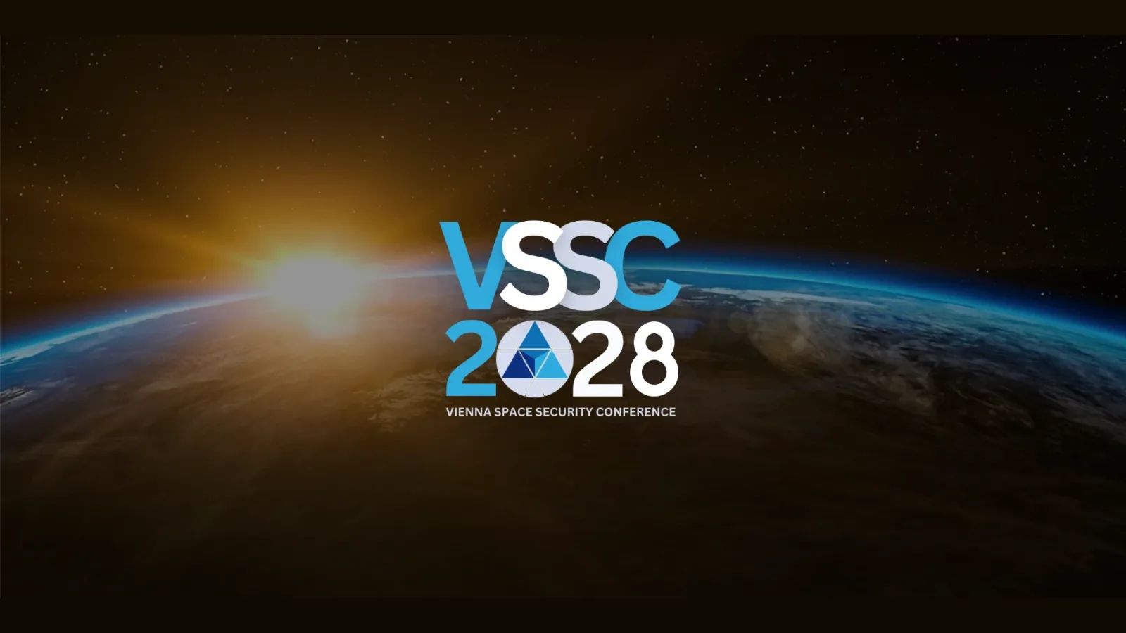 VSSC 2028 - Vienna Space Security Conference, Erdkugel vor Sonnenaufgang