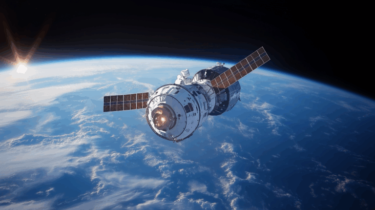 Satellite in orbit